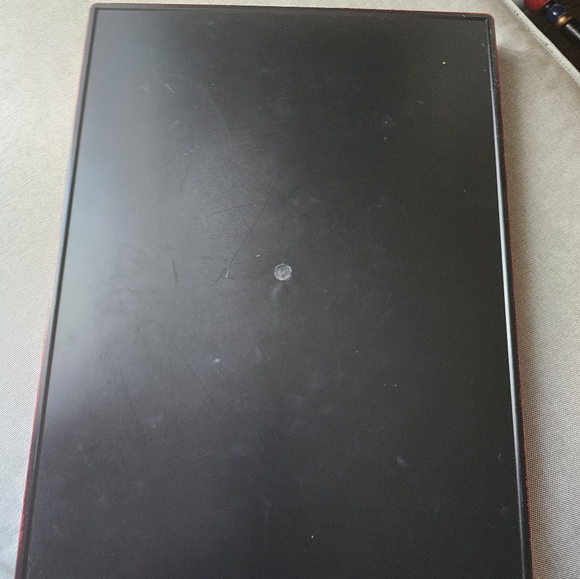 Big red white striped serving tray - Picture 3 of 3